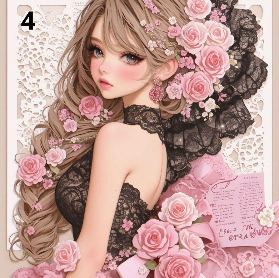 εïз の〜んびり εïз　かわいい女の子パネル生地　ハンドメイドポーチ εïз の〜んびり εïз 様 ご依頼 かわいい女の子パネル生地