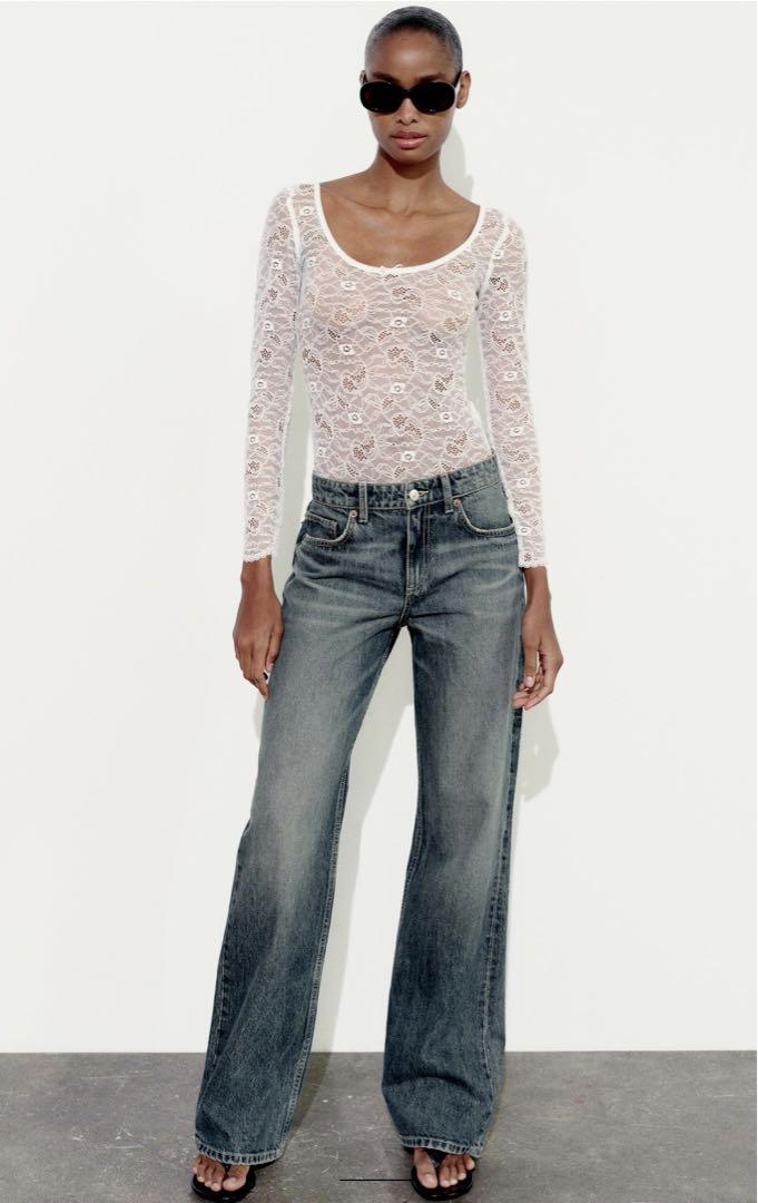 ZARA リボン付きガーゼボディスーツ 1223/008 ZARA リボンレースボディスーツ - メルカリ