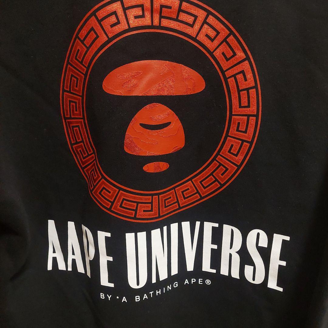 AAPE BY A BATHING APE トレーナー　スウェット　黒