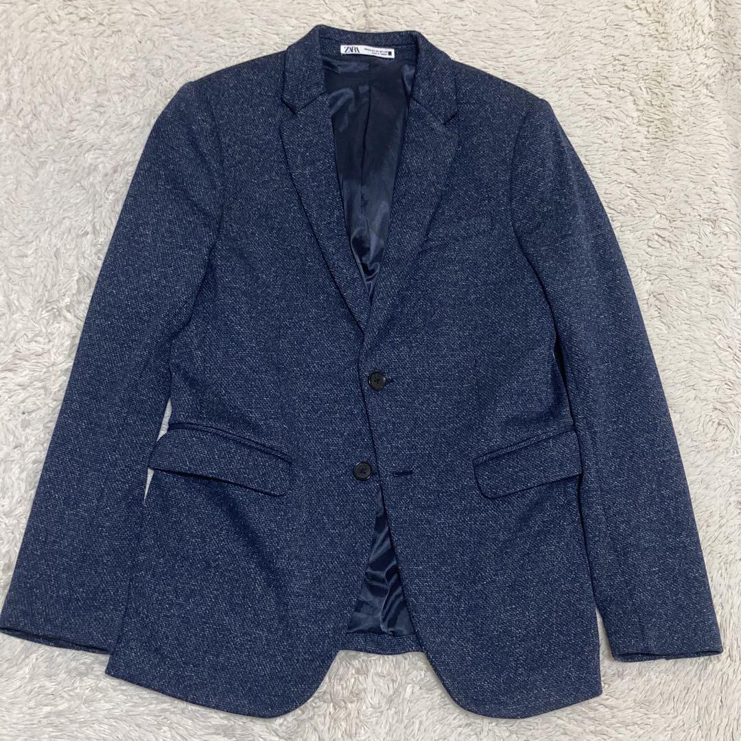 ZARA【美品】comfort knit コンフォート キント 紺 ネイビー