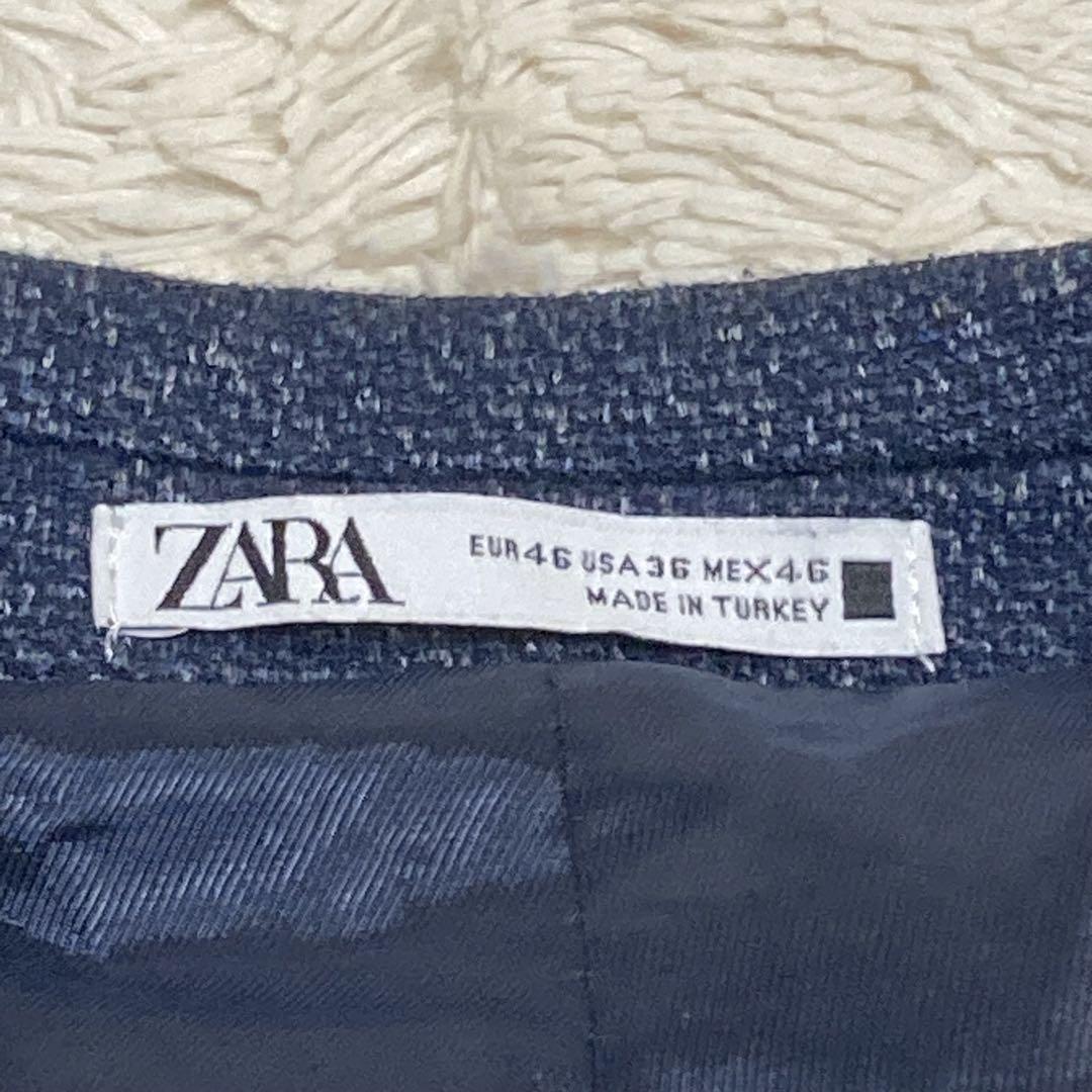 ZARA【美品】comfort knit コンフォート キント 紺 ネイビー