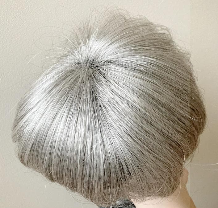 フォンテーヌ トップピース BP833 Mサイズ プラチナカラー 白髪70% フォンテーヌ トップピース BP833 Mサイズ プラチナカラー 白髪70%