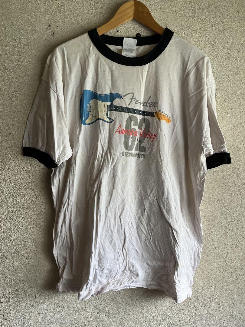 00s ALSTLYE FENDER フェンダー tシャツ　白　リンガー　半袖
