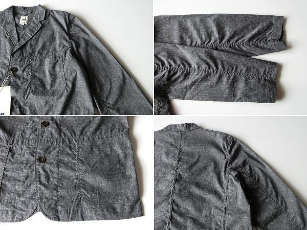 新品 FOB FACTORY ストレッチ リネン混 ホスピタルジャケット 3