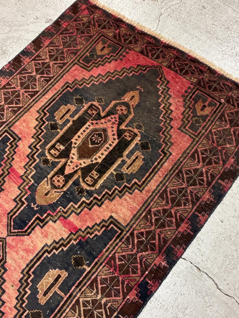 ✦vintage rug✦ 194×100cm アフガンラグ トライバルラグ ✦vintage rug✦ 194×100cm アフガンラグ トライバルラグ