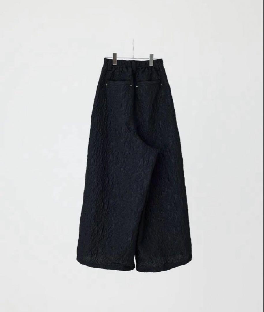 【LOILE】Jacquard wide pants /ロワル　ワイドパンツ