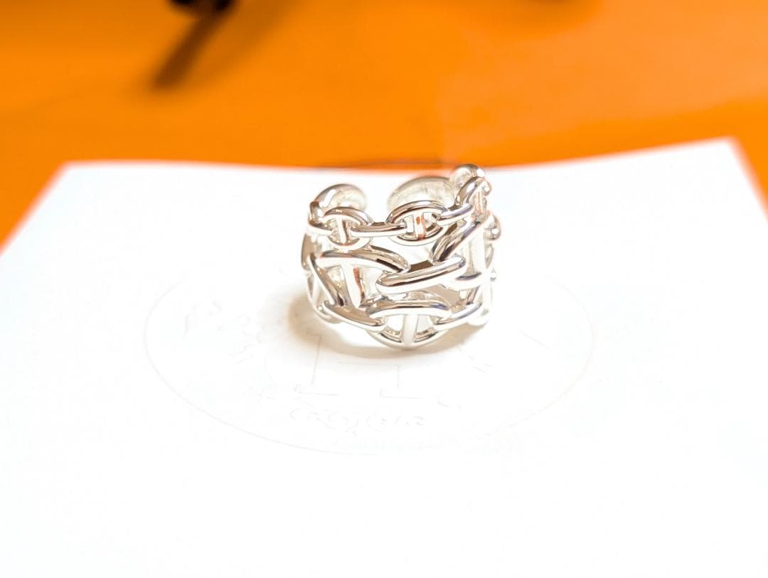 新品 HERMES エルメス シェーヌダンクル アンシェネリング GM57 指輪 新品 HERMES エルメス シェーヌダンクル アンシェネリング GM57 指輪