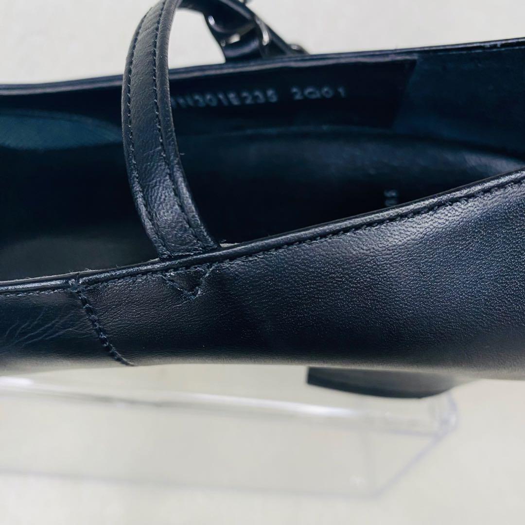 美品✨ワコール サクセスウォーク ストラップ パンプス 23.5 黒 レザー