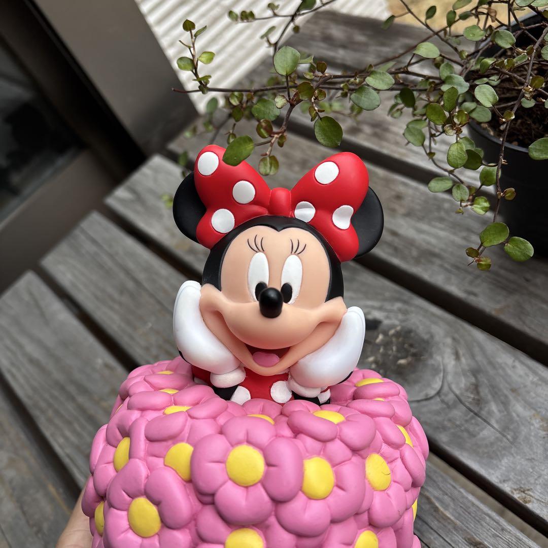ディズニーリゾート ミニーちゃん 貯金箱 お花 - メルカリ