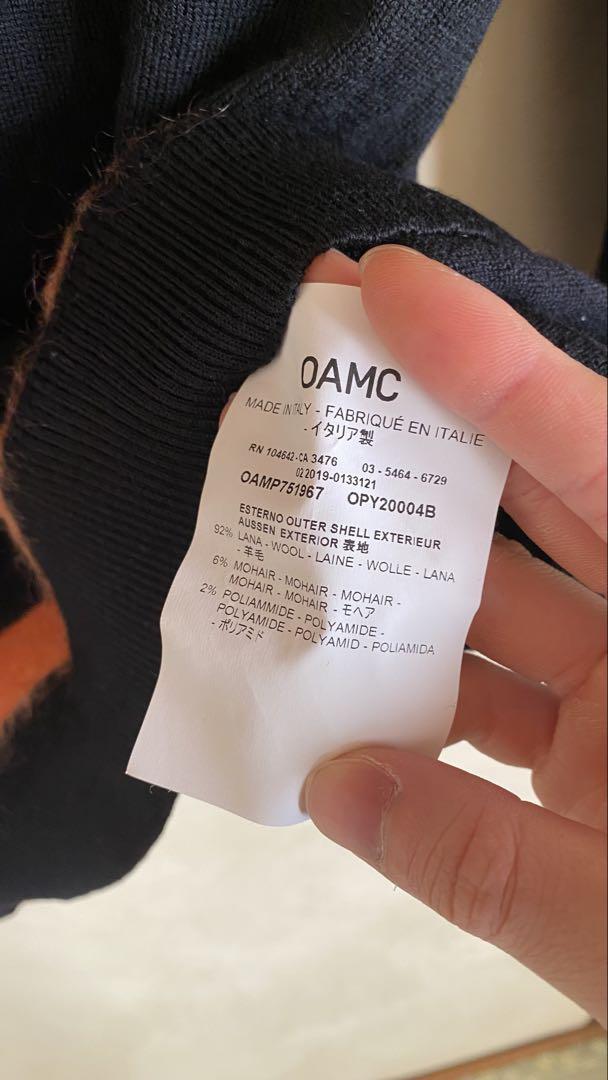 oamc ウール モヘア ブラック 黒 ニット