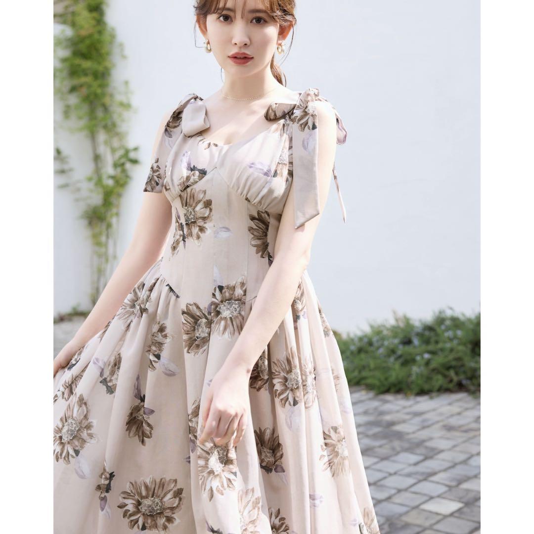 新品herlipto Sunflower-printed Midi Dress