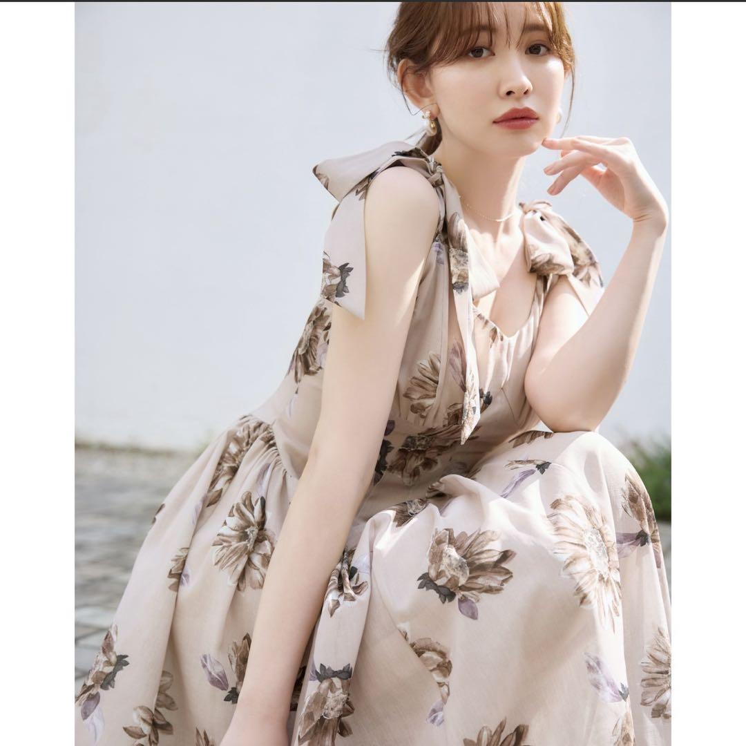 新品herlipto Sunflower-printed Midi Dress