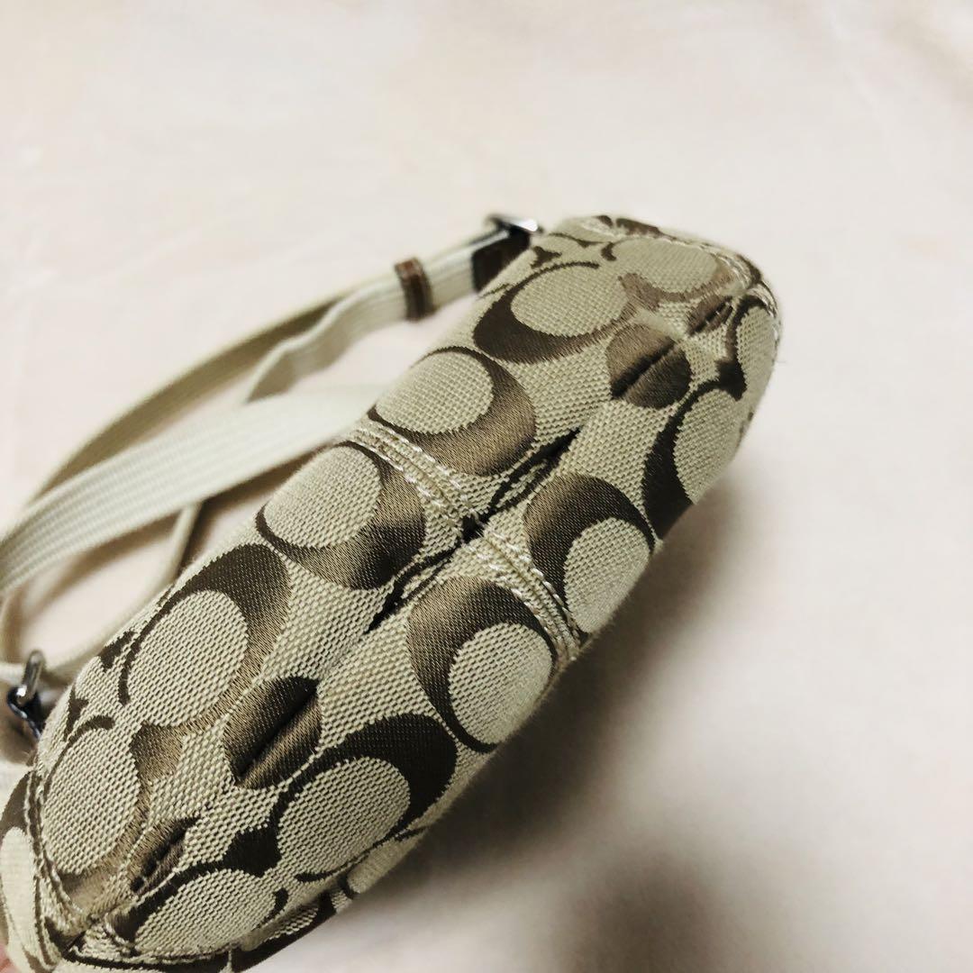新発売 新商品 極美品 COACH F42835 キャンバス シグネチャー ショルダーバッグ バッグ