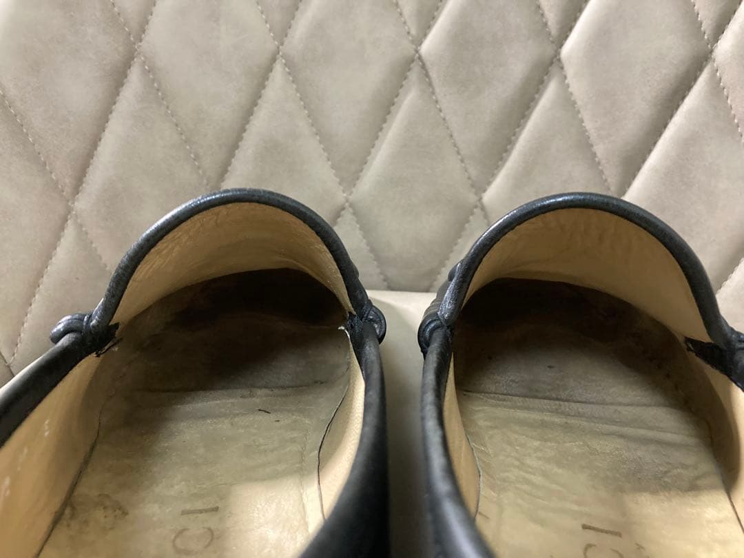 GUCCI グッチ ホースビットローファー 黒 金 25cm GUCCI グッチ ホースビットローファー 黒 金 25cm