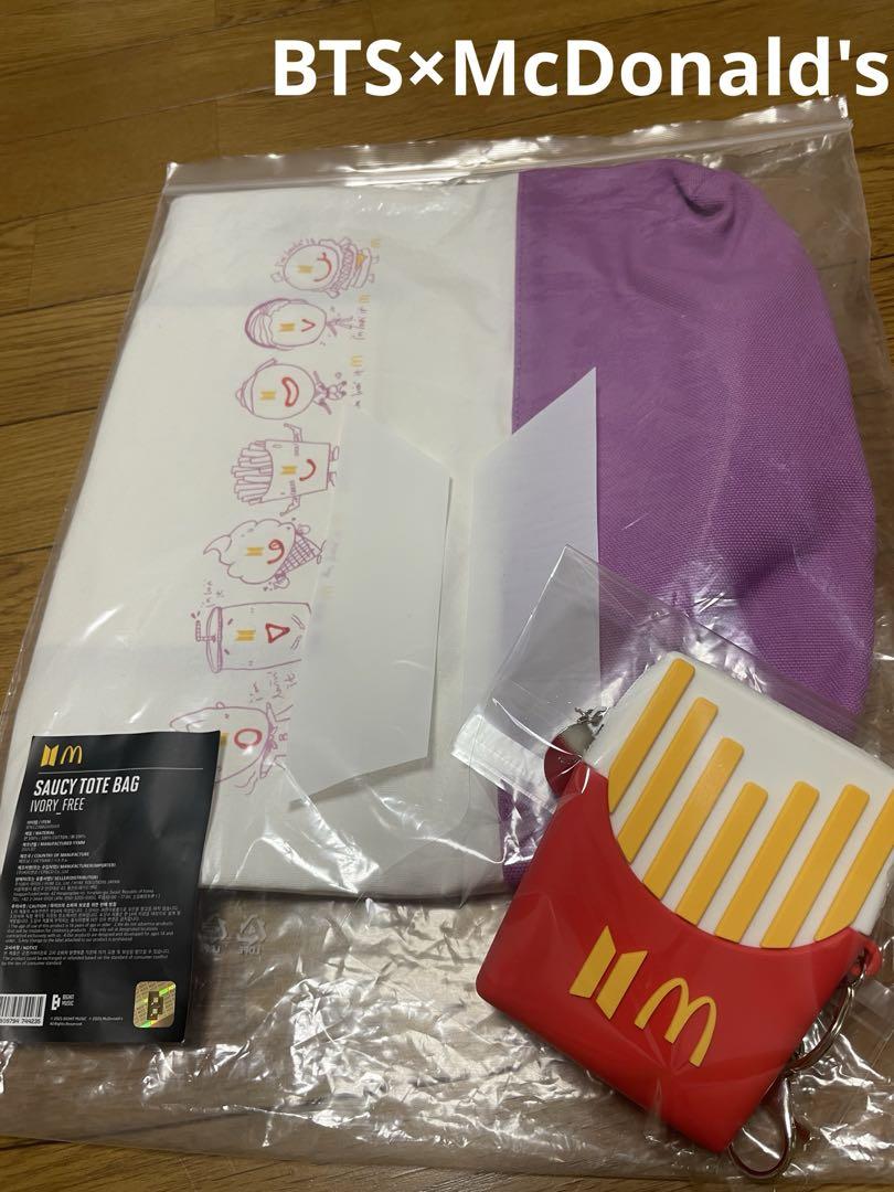 BTS マクドナルドコラボBAG 未使用新品】BTS×マクドナルド トートバッグとポーチ セット