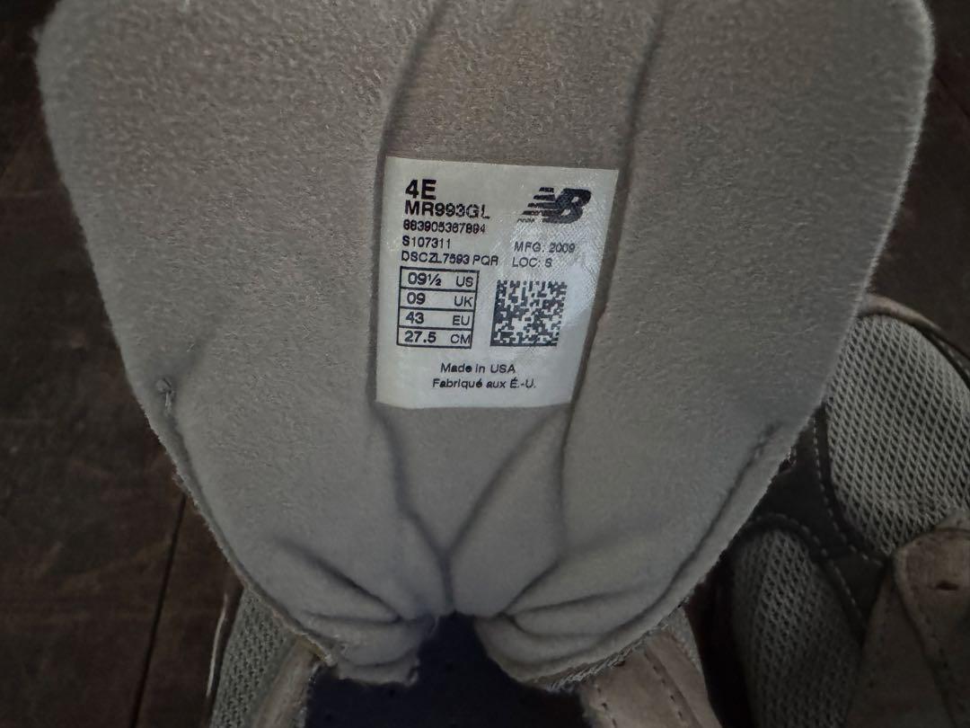 卸*ー様 New Balance MR993GL 27.5cm