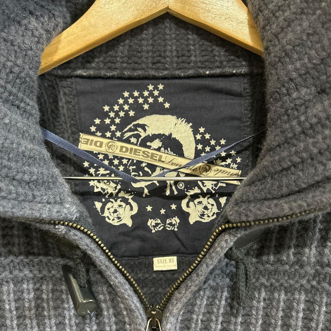 ディーゼル DIESEL ドライバーズニット ニットブルゾン ジップアップ