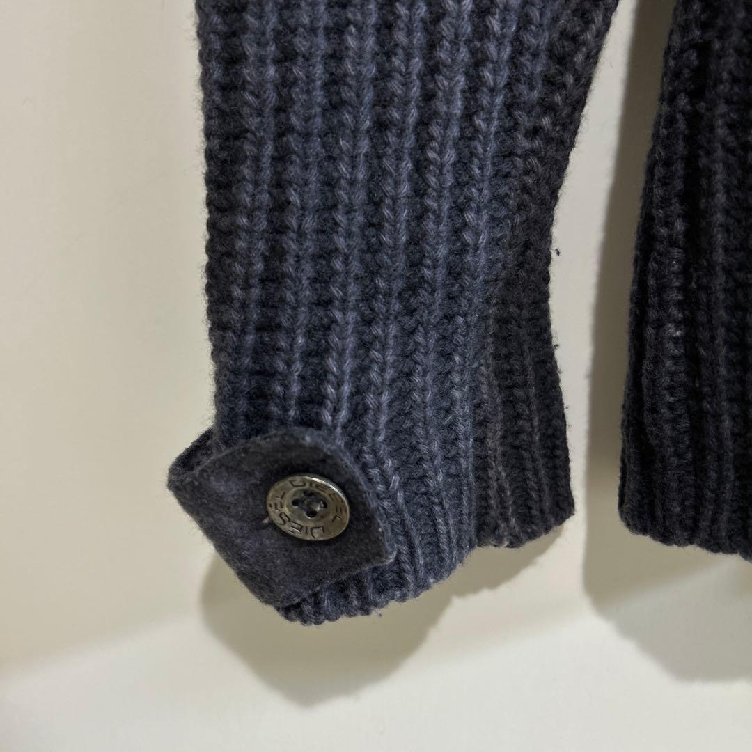 ディーゼル DIESEL ドライバーズニット ニットブルゾン ジップアップ