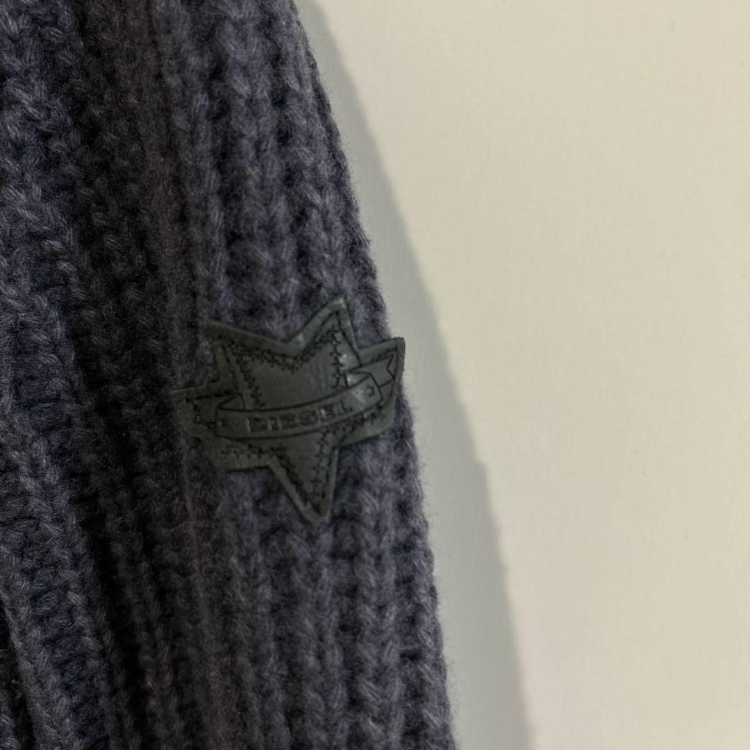 ディーゼル DIESEL ドライバーズニット ニットブルゾン ジップアップ