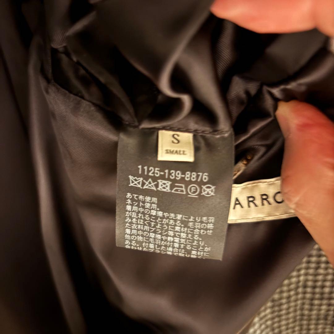 ユナイテッドアローズ モッサ バルマカーンコート ハンドトゥース S ユナイテッドアローズ モッサ バルマカーンコート ハンドトゥース S