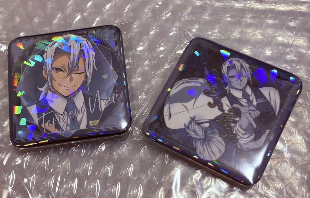 鬼滅の刃　モクテルバー　宇髄天元　コレクションロト　缶バッジ　2種 鬼滅の刃 宇髄天元 モクテルバー コレクションロト グリッター