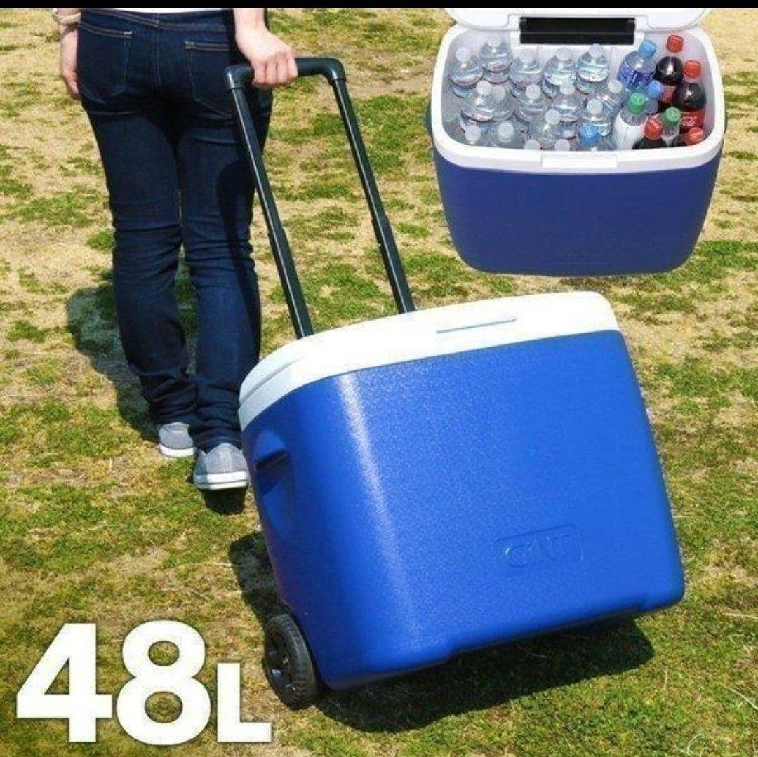 クーラーボックス大容量48L！キャスター付