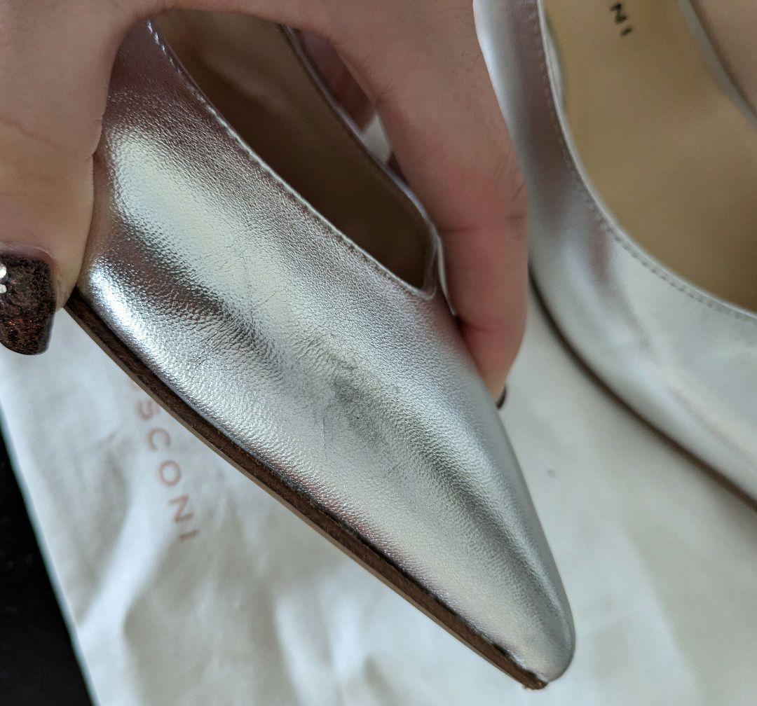 美品★Fabio Rusconi シルバー パンプス★38