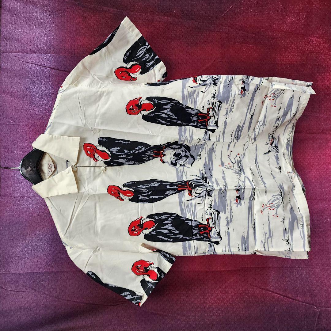 STAR OF HOLLYWOOD COTTON シャツ　ハゲタカ　スカル　M