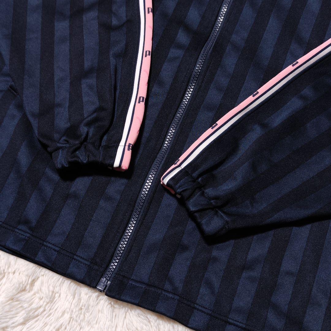 PUMA ジャージ 上下 セットアップ ラインロゴ ネイビー ピンク