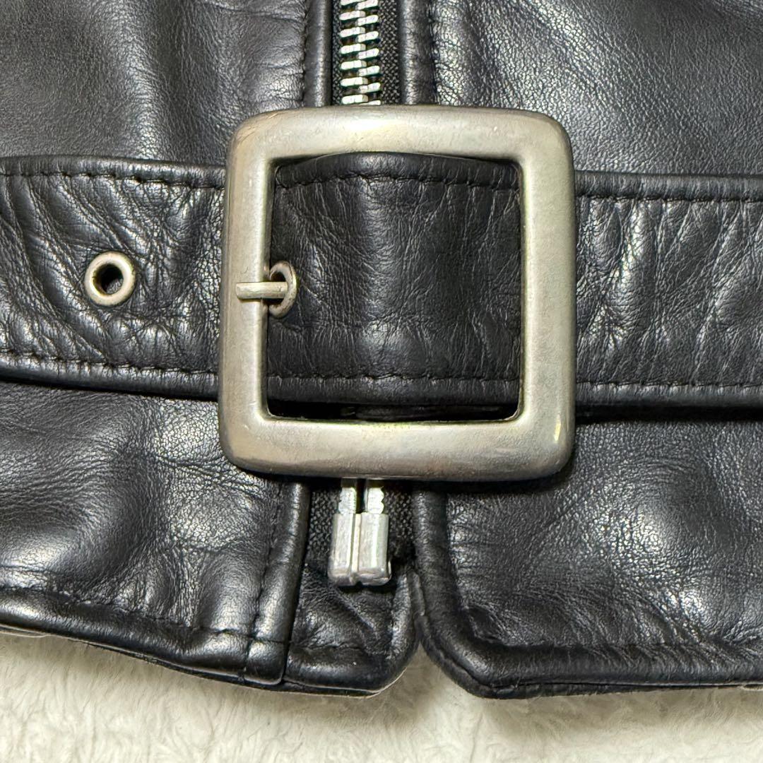 70s　Schott　613　ワンスター　ダブルライダース　牛タグ後期　36