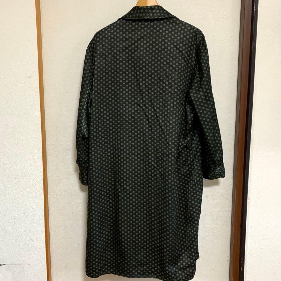 オールド ドット柄パジャマ(ガウン)ダークグリーン L-XL オールド ドット柄パジャマ(ガウン)ダークグリーン L-XL