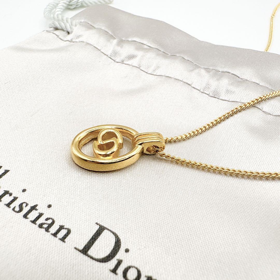 2708-5 極美品✨ Dior ネックレス CD ロゴ 希少 刻印 cm - メルカリ