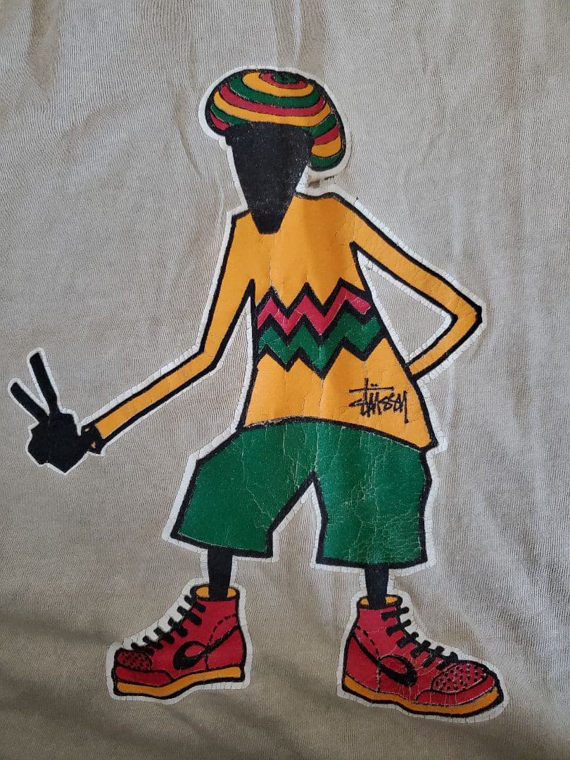 80's 90's old stussy RASTAMANステューシーTシャツ