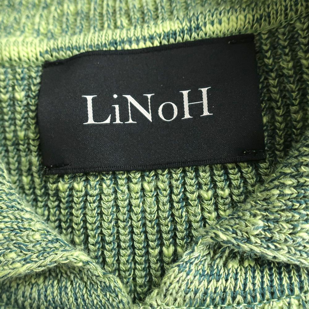 LiNoH SLAB YARN KNIT JACKET ニットシャツカーディガン