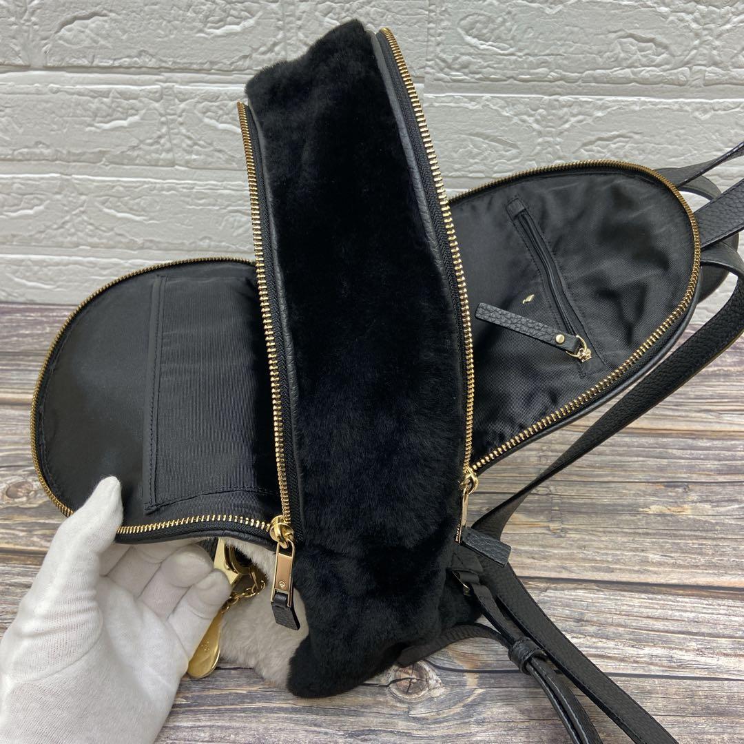 【美品】 kate spade バックパック リュック レザー ムートン 【美品】 kate spade バックパック リュック レザー ムートン