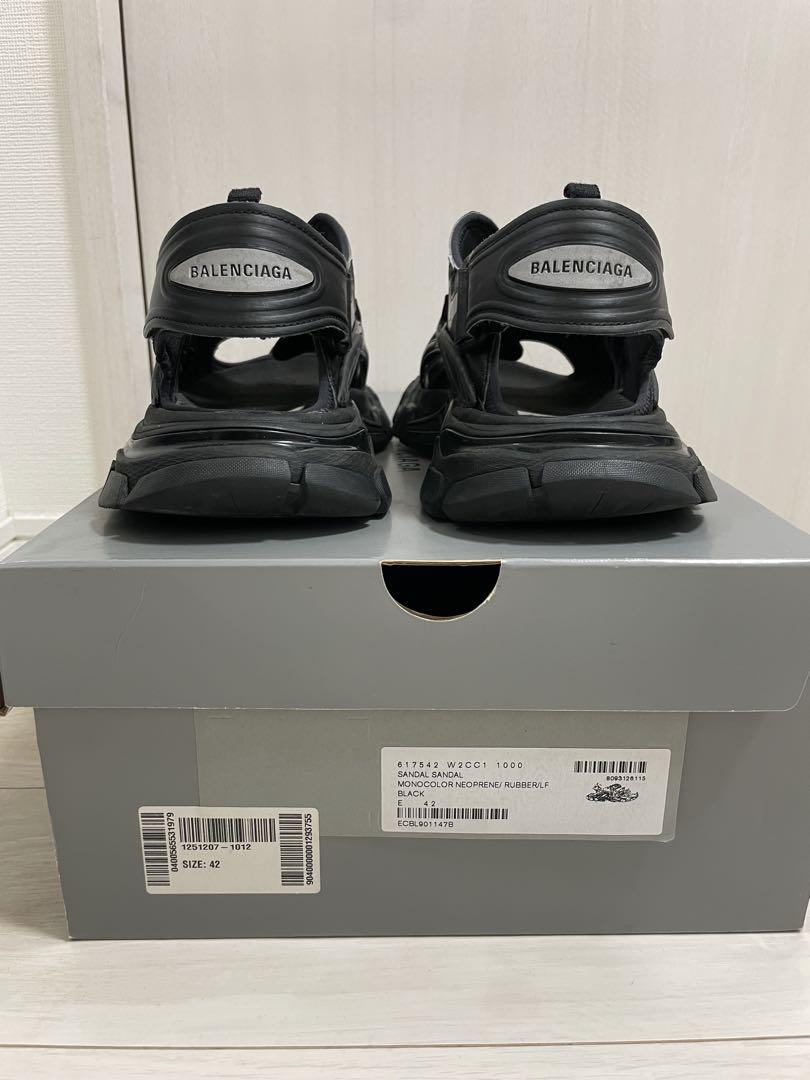 BALENCIAGA track サンダル 42 ブラック トラック