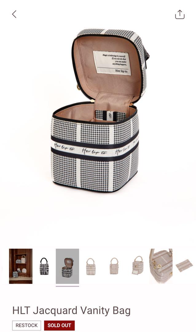 HLT Jacquard Vanity Bag /silver