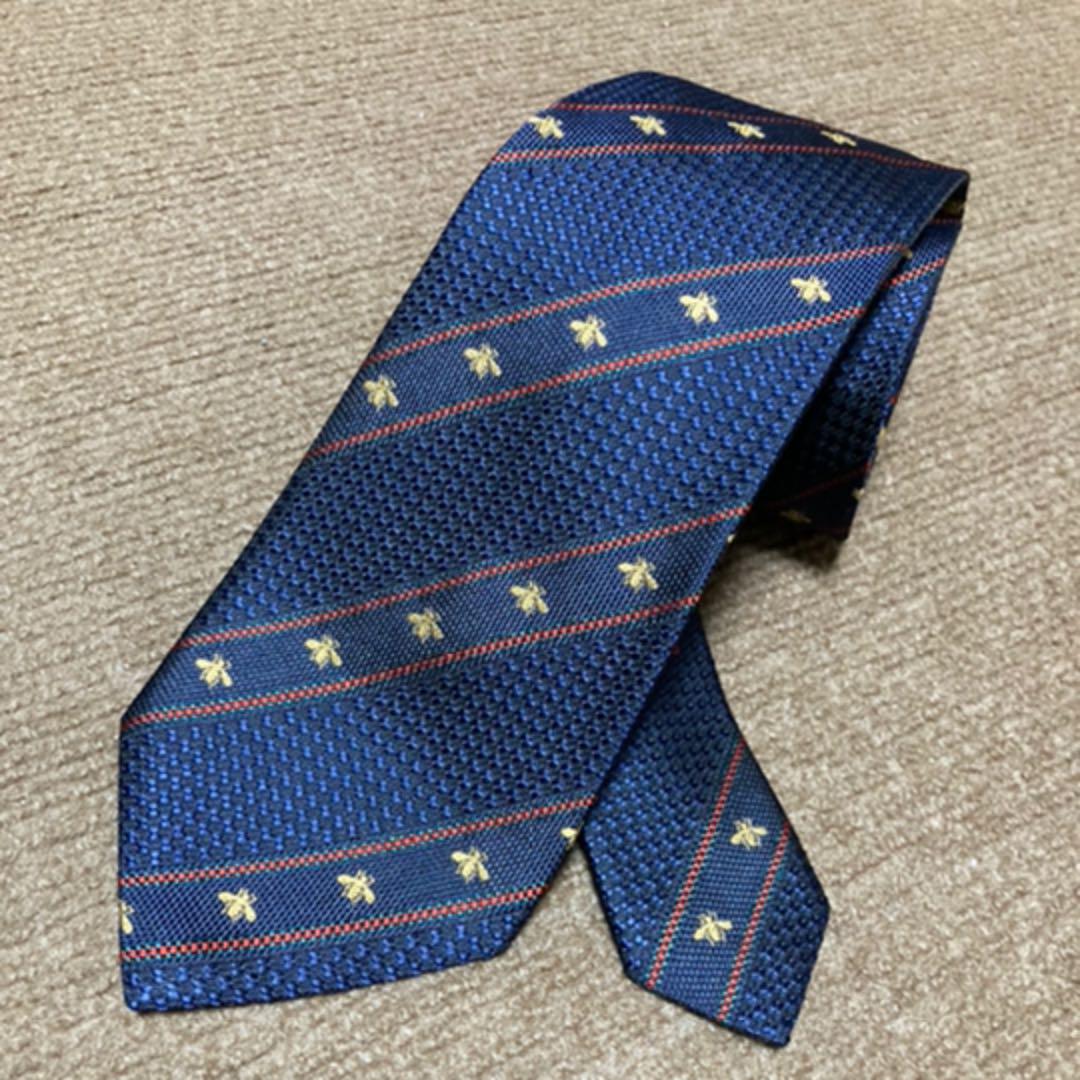 ◇新品! GUCCI グッチ ネクタイ 現行タグ GUCCI シルク 蜂 bee culto.pro