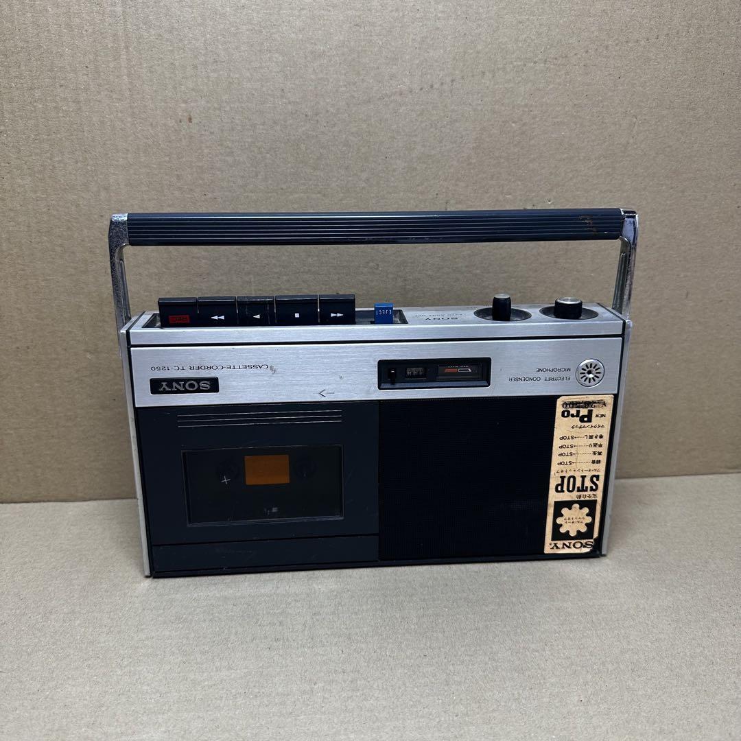 SONY ソニー　カセットテープ　カセットらレコーダー　TC-1250