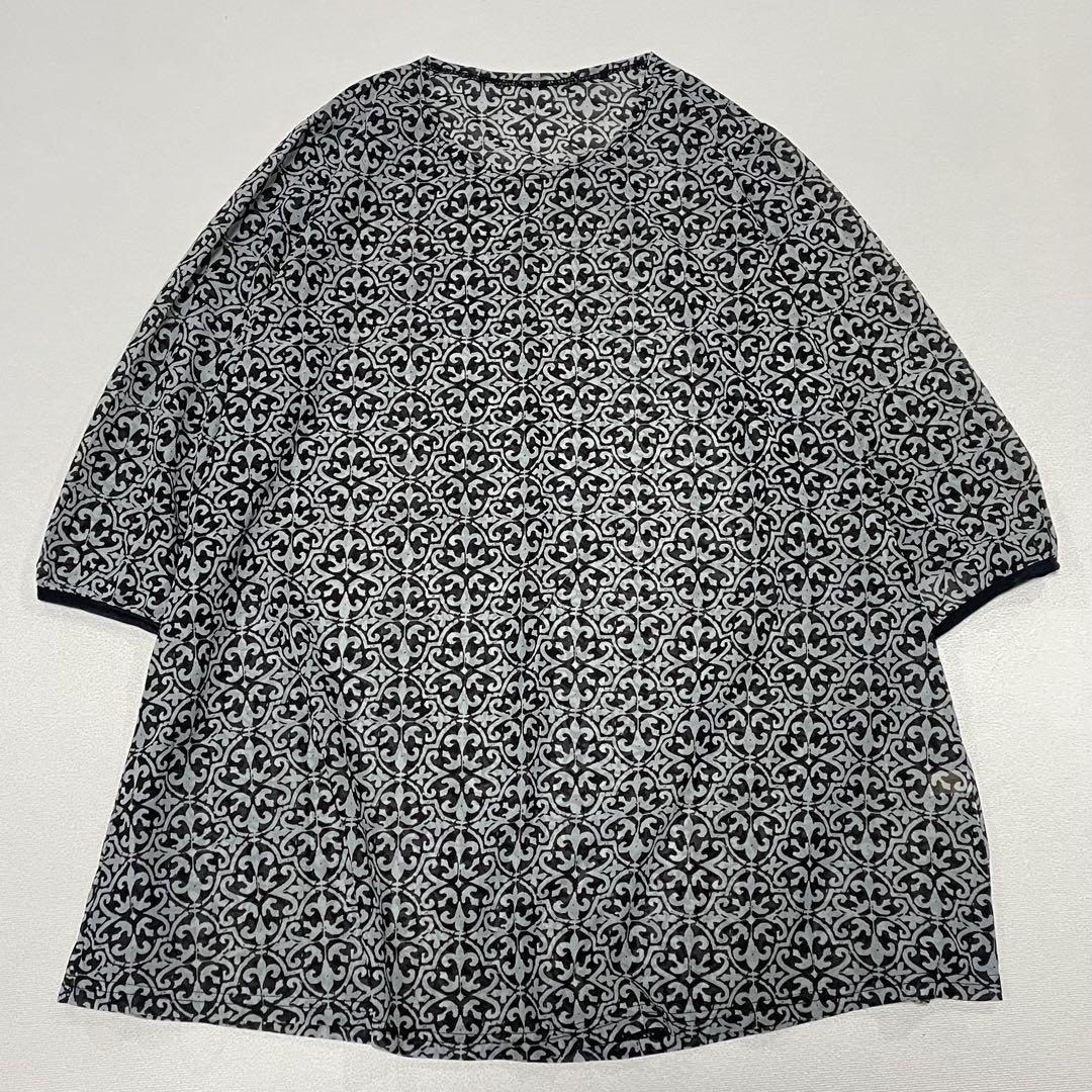 00s y2k 百合紋章 シースルー tシャツ 平成 モードロック お兄系
