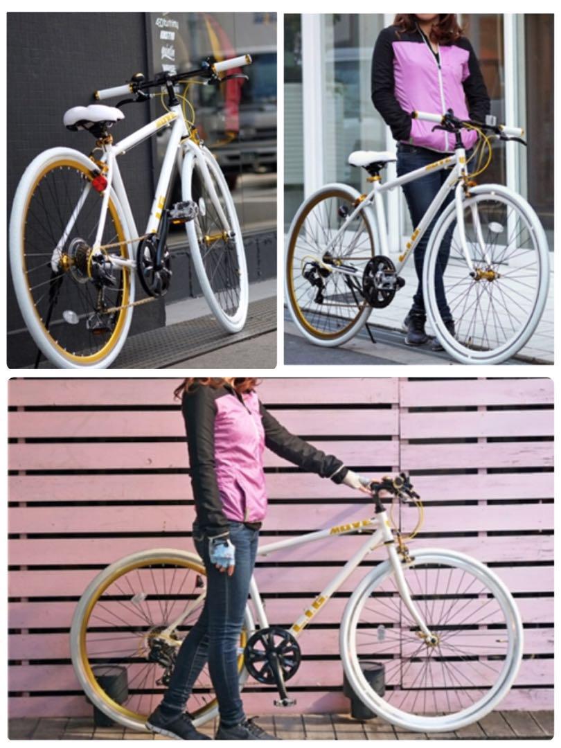 メルカリ 新品 未使用 お洒落 可愛い クロスバイク ホワイト 自転車本体 50 000 中古や未使用のフリマ メルカリ 新品 未使用 お洒落 可愛い クロスバイク ホワイト 自転車本体 50 000 中古や未使用のフリマ