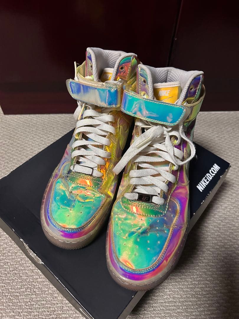 Nike AirForce1 イリディセント NikeiD ナイキiD 27.5 Nike AirForce1 イリディセント NikeiD ナイキiD 27.5