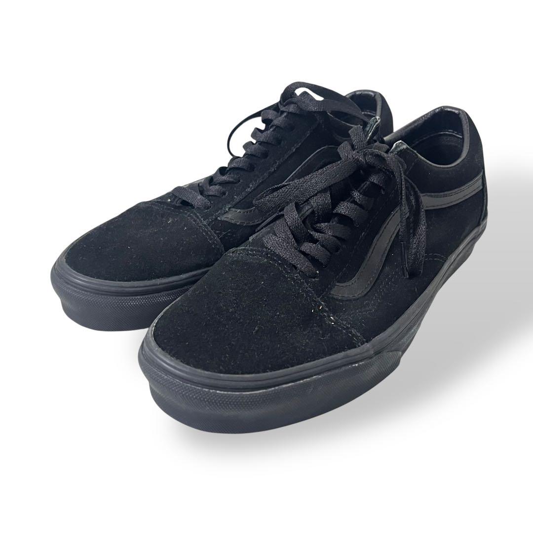 新品 vans バンズ オールドスクール ブラック スエード 27cm