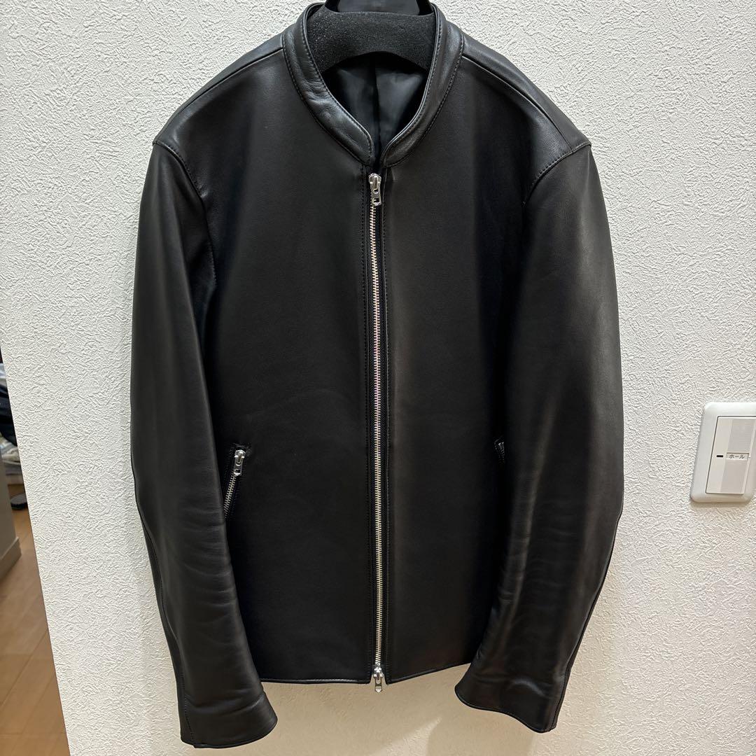 LIDNMブラック シングルライダースジャケット LIDnM リドム ブラック シングルライダースジャケット通販