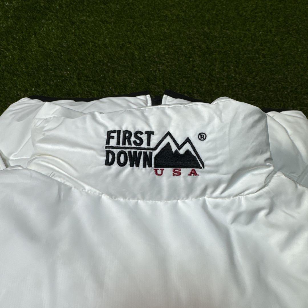 90's FIRST DOWN ファーストダウン　ダウンベスト　リバーシブル