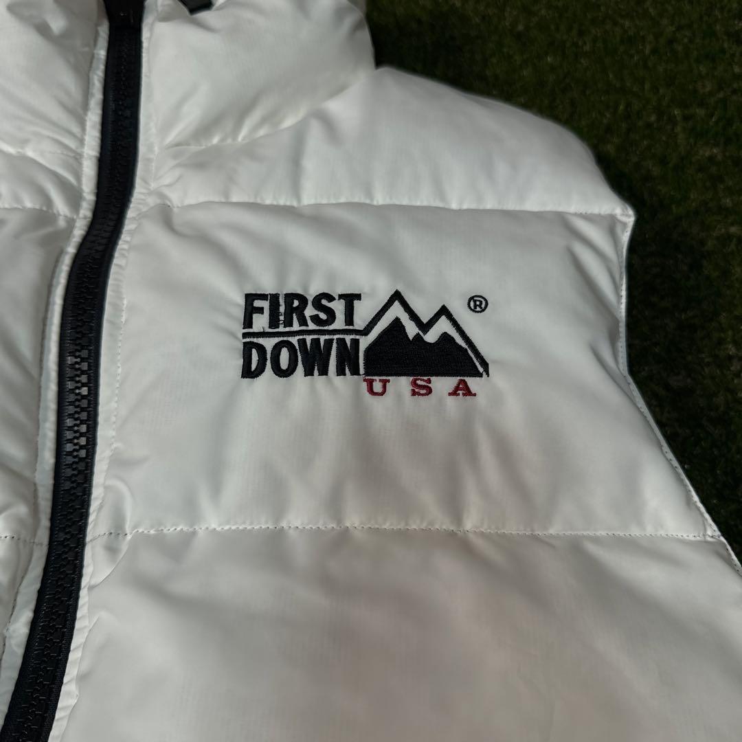 90's FIRST DOWN ファーストダウン　ダウンベスト　リバーシブル