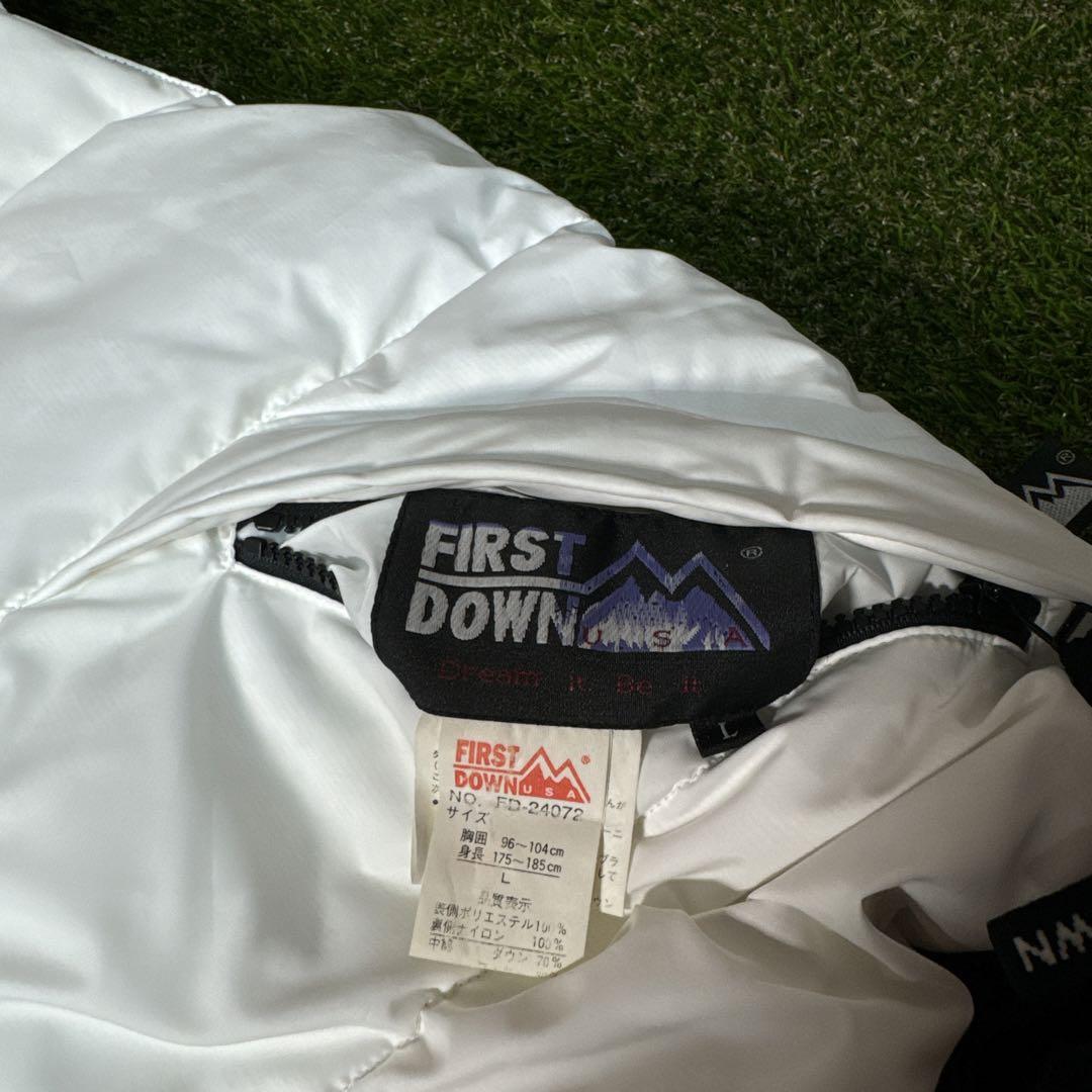 90's FIRST DOWN ファーストダウン　ダウンベスト　リバーシブル