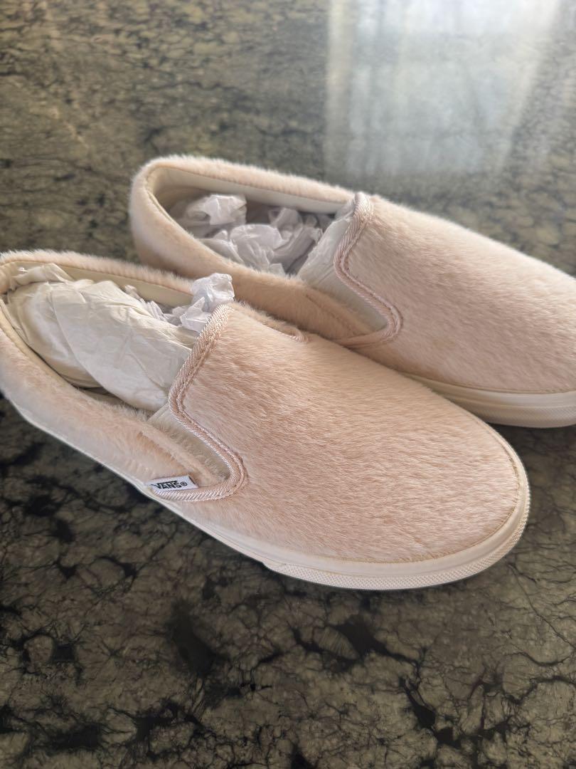 VANS ピンクファースリッポン