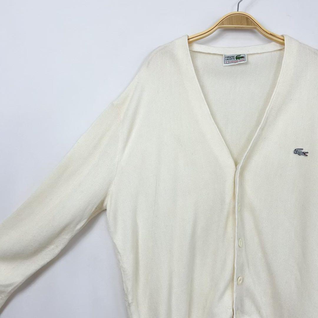 ヴィンテージ LACOSTE ラコステ アクリルニット カーディガン S79b