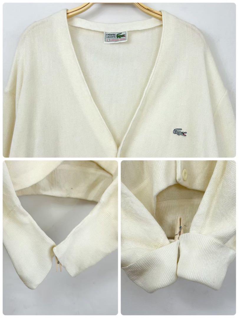 ヴィンテージ LACOSTE ラコステ アクリルニット カーディガン S79b